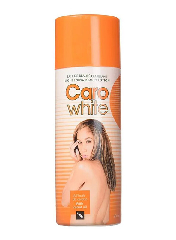 Caro White Lightening Beauty Lotion Set with Carrot Oil, 500ml, 2 Pieces